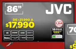 Soriana Híper Jvc smart tv 86" oferta