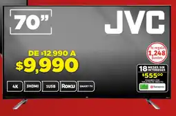 Soriana Híper Jvc smart tv 70" oferta