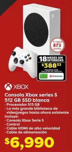 Soriana Híper Xbox consola series s oferta