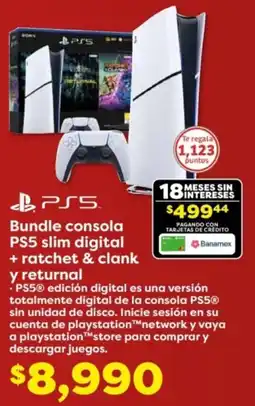 Soriana Híper Bundle consola ps5 slim digital oferta