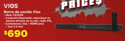 Soriana Híper Vios barra de sonido oferta