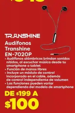 Soriana Híper Transhine audífonos oferta
