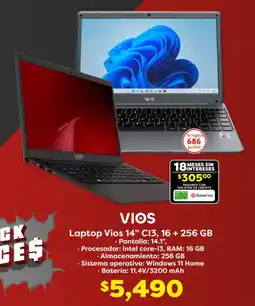 Soriana Híper Vios laptop vios 14" ci3 oferta