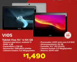 Soriana Híper Vios tablet 10." oferta