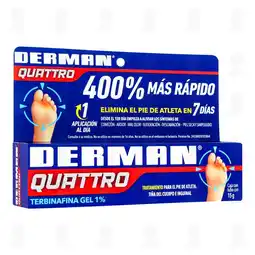 Farmacias Guadalajara Derman Quattro Gel 1%, 15 gr oferta
