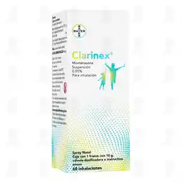 Farmacias Guadalajara Clarinex 0.05% Suspensión para Inhalación, 10 gr 60 Inhalaciones oferta