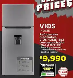 Soriana Híper Prices - refrigerador automatico vios home oferta
