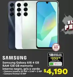 Soriana Híper Samsung - galaxy a16 4 gb oferta