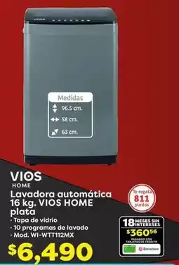 Soriana Híper Vios - lavadoras automatica plata oferta