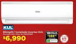 Soriana Híper Minisplit 1 tonelada inverter oferta