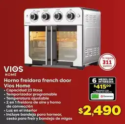 Soriana Híper Vios - horno freidora french door oferta