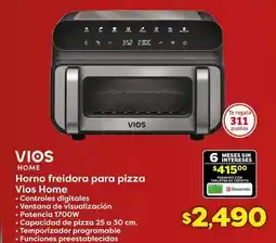 Soriana Híper Vios - horno freidora para pizza oferta