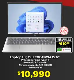 Soriana Híper HP Laptop 15.6" oferta