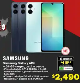 Soriana Híper Samsung galaxy A06 oferta