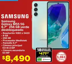 Soriana Híper Samsung galaxy M55 5g 6.7" oferta