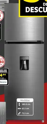 Soriana Híper Midea refrigerador top mount 13p3 oferta