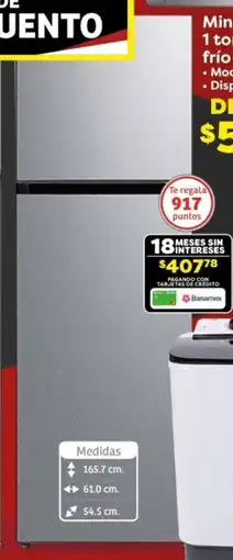 Soriana Híper Midea refrigerador automático 10p3 oferta