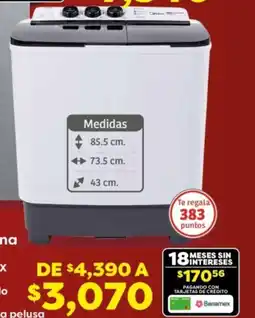 Soriana Híper Midea lavadora doble tina oferta