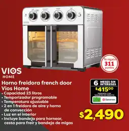Soriana Híper Vios home horno freidora french door oferta