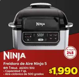 Soriana Híper Ninja freidora de aire 5 en 1 oferta