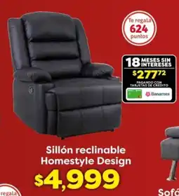Soriana Híper Homestyle design sillón reclinable oferta