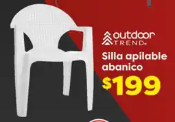 Soriana Híper Outdoor trend silla apilable abanico oferta