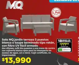 Soriana Híper MQ Sala jardín terraza oferta