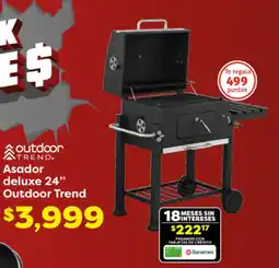 Soriana Híper Outdoor trend asador deluxe 24" oferta