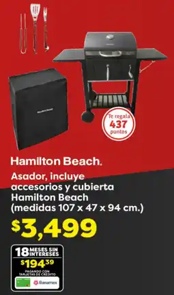 Soriana Híper Hamilton beach asador oferta