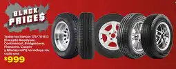 Soriana Híper Todas las llantas 175/70 r13 oferta