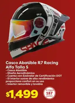 Casco abatible r7 racing alfa