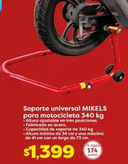 Soriana Híper Mikels soporte universal para motocicleta oferta