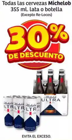 Soriana Híper Michelob todas las cervezas oferta