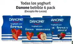 Soriana Híper Danone yoghurt bebible oferta