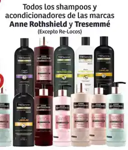 Soriana Híper Anne rothshield y tresemmé todos los shampoos y acondicionadores de las marcas oferta