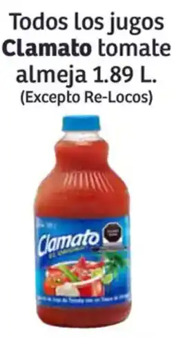 Soriana Híper Clamato todos los jugos tomate almeja oferta