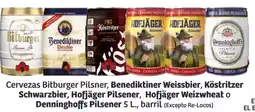 Soriana Híper Cervezas bitburger pilsner, benediktiner weissbier, köstritzer schwarzbier oferta