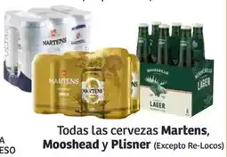 Soriana Híper Martens, mooshead y plisner todas las cervezas oferta