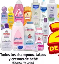 Soriana Híper Todos los shampoos, talcos y cremas de bebé oferta