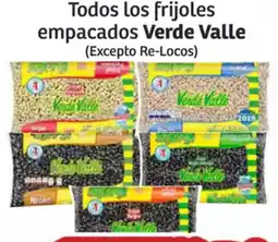 Soriana Híper Verde valle todos los frijoles empacados oferta