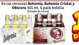 Soriana Híper Bohemia, bohemia cristal y obscura en las cervezas oferta