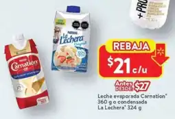 Walmart Carnation leche evaporada oferta
