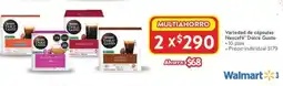 Walmart Nescafé dolce gusto variedad de cápsulas oferta