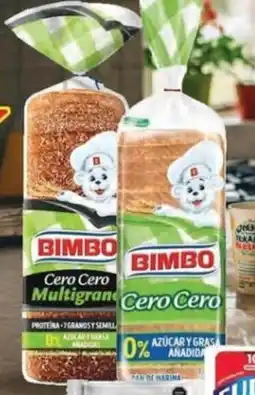 Walmart Pan cero cero o multigrano bimbo oferta