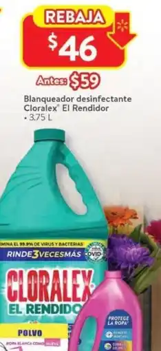 Walmart Cloralex el rendidor blanqueador desinfectante oferta