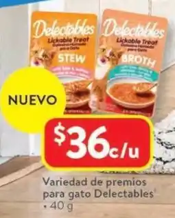 Walmart Delectables variedad de premios para gato oferta