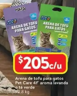 Walmart Pet care arena de tofu para gatos 4f aroma oferta