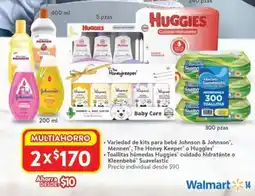 Walmart Johnson & johnson, mennen, the honey keeper o huggies oferta