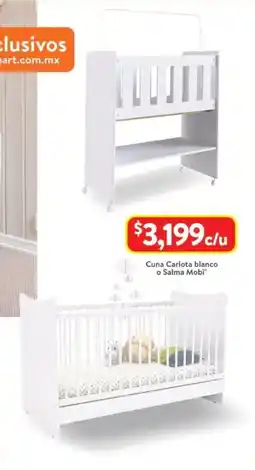 Walmart Cuna carlota blanco o salma mobi oferta