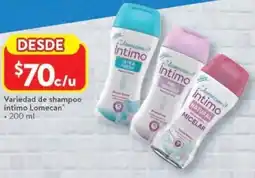 Walmart Íntimo lomecan variedad de shampoo oferta